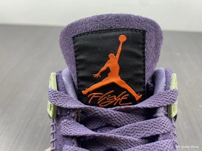 1st Kicks Air Purple Canyon Jordan 4 WMNS AQ9129-500 0727